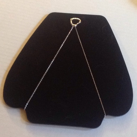 Sterling Silver Slide Heart Pendant & Chain 925 - Picture 6 of 8